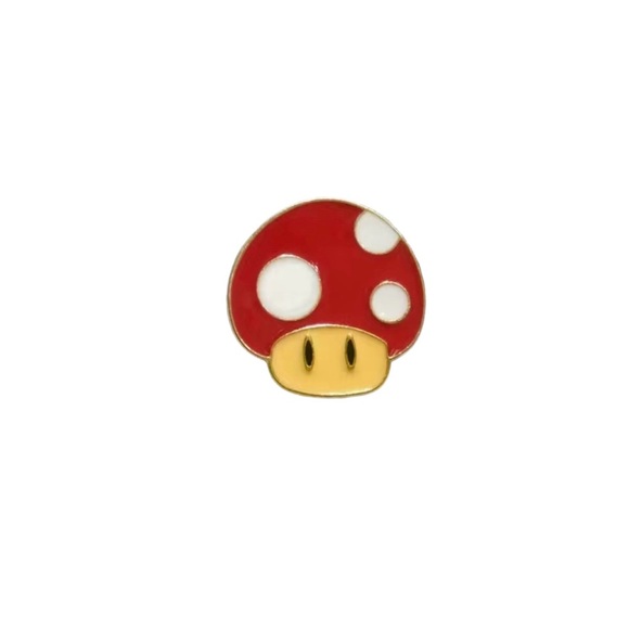 Brand New Super Mario Mushroom Enamel Pin - Picture 1 of 16